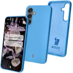 Silikonowe etui Bizon Soft Case do Samsung Galaxy S25+ Plus ciemnoniebieskie