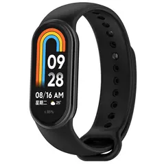 Silikonowy pasek Bizon Strap Watch Silicone do Xiaomi Smart Band 9 / 9 NFC / 8 czarny