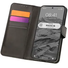Etui z klapką Bizon Case Pocket do Xiaomi 15 czarne