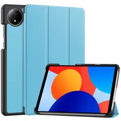 Etui z klapką Bizon Case Tab Croc do Xiaomi Redmi Pad SE 8.7 niebieskie