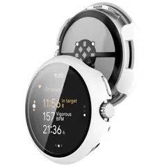 Etui ze szkłem do zegarka Bizon Case+Glass Watch do Google Pixel Watch 3 45mm białe