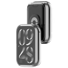 Etui z osłoną ekranu Bizon Case Watch Felipe do Xiaomi Mi Smart Band 9 Pro przeźroczyste