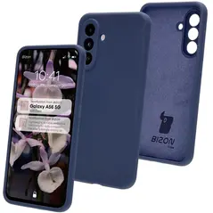 Silikonowe etui Bizon Soft Case do Samsung Galaxy A56 5G ciemnoniebieskie
