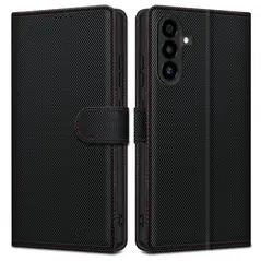Etui z klapką Tech-Protect Wallet RS Samsung Galaxy A56 5G Black/red