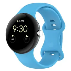 Silikonowy pasek Bizon Strap Watch Silicone do Google Pixel Watch 3 (45mm) błękitny