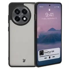 Etui Bizon Case Angelo do OnePlus 13R przydymione z czarną ramką