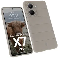 Pancerne etui Bizon Case Tur do Xiaomi Poco X7 Pro jasnoszare