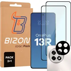 2x szkło na ekran + 1x na aparat Bizon Edge 2 Pack do OnePlus 13R