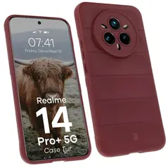 Pancerne etui Bizon Case Tur do Realme 14 Pro Plus 5G ciemnofioletowe