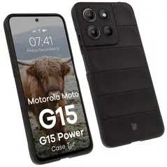 Pancerne etui Bizon Case Tur do Motorola Moto G15 / G15 Power czarne