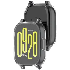 Etui z osłoną ekranu Bizon Case Watch Felipe do Xiaomi Redmi Watch 5 Lite przeźroczyste
