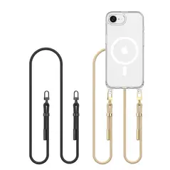 Etui Tech-Protect Flexair Chain MagSafe Apple iPhone 16e Black & Taupe