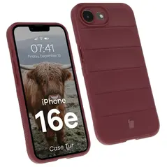 Pancerne etui Bizon Case Tur do Apple iPhone 16e burgundowe