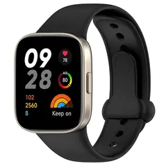 Pasek Bizon Strap Watch Nessy do Xiaomi Redmi Watch 3 czarny