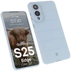 Pancerne etui Bizon Case Tur do Samsung Galaxy S25 Edge jasnoniebieskie