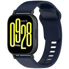 Silikonowy pasek Bizon Strap Watch Silicone do Xiaomi Redmi Watch 5 Lite / 5 Active granatowy