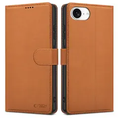 Etui z klapką Tech-Protect Wallet Apple iPhone 16e Saddle Brown