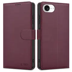 Etui z klapką Tech-Protect Wallet Apple iPhone 16e Mulberry