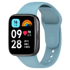 Pasek Bizon Strap Watch Dots do Xiaomi Redmi Watch 3 Active błękitny