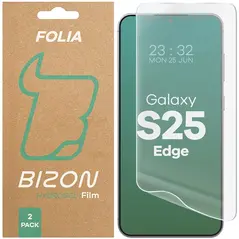 Folia hydrożelowa na ekran Bizon Glass Hydrogel Front do Samsung Galaxy S25 Edge [2 PACK]