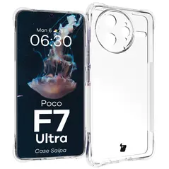 Elastyczne etui Bizon Case Salpa do Xiaomi Poco F7 Ultra przezroczyste
