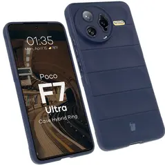 Pancerne etui Bizon Case Tur do Xiaomi Poco F7 Ultra granatowe