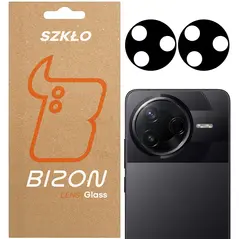 Szkło na aparat Bizon Glass Silk Lens do Xiaomi Poco F7 Pro [2 PACK]