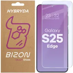 Elastyczne szkło hybrydowe Bizon Glass Mule do Samsung Galaxy S25 Edge