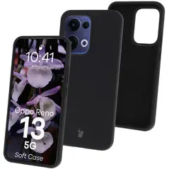 Silikonowe etui Bizon Soft Case do Oppo Reno13 czarne