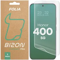 Folia hydrożelowa na ekran Bizon Glass Hydrogel Front do Honor 400 5G [2 PACK]