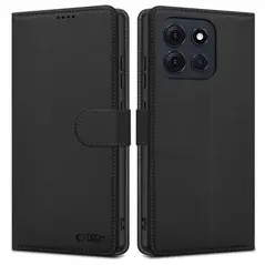 Etui z klapką Tech-Protect Wallet do Motorola Moto G86 5G Black