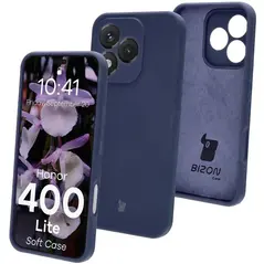 Silikonowe etui Bizon Soft Case do Honor 400 Lite 5G ciemnoniebieskie