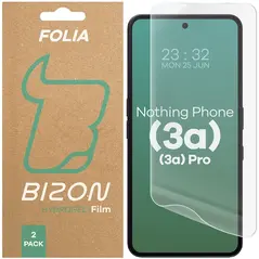 Folia hydrożelowa na ekran Bizon Glass Hydrogel Front do Nothing Phone (3a) / (3a) Pro [2 PACK]