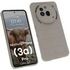 Pancerne etui Bizon Case Tur do Nothing Phone (3a) Pro jasnoszare