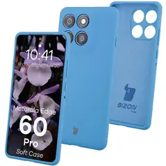 Silikonowe etui Bizon Soft Case do Motorola Edge 60 Pro niebieskie