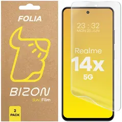 Folia matowa Bizon Glass Film Sun do Realme 14x 5G [2 PACK]