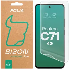 Folia hydrożelowa na ekran Bizon Glass Hydrogel Front do Realme C71 4G [2 PACK]