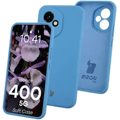 Silikonowe etui Bizon Soft Case do Honor 400 niebieskie