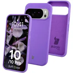 Silikonowe etui Bizon Soft Case do Google Pixel 10 / 10 Pro fioletowe