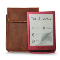 Skórzane etui LURESKO CLAYER S na ebook 162x113x9mm (brązowy vintage)