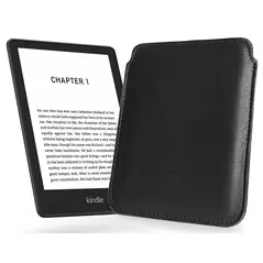 Skórzane etui LURESKO MASTER S na ebook 162x113x9mm (czarny gładki czarna nić)