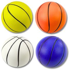 Piłka Do Koszykówki Piankowa Do Odbijania Kopania Zabawy 12cm LEAN TOYS