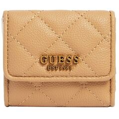Πορτοφόλι Guess, Guess, Υφασμάτινο, SWQB8558440, Μπεζ, Για Γυναίκες