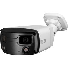 Kamera IP BCS Kamera tubowa panoramiczna IP 4Mpx BCS-P-PIP2X4FCL3-Ai1, NightColor, WhiteLight, mikrofon, głośnik