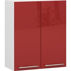Fabryka Mebli Akord WISZĄCA SZAFKA KUCHENNA OLIWIA W 60cm BIAŁA-CZERWONY POŁYSK H720