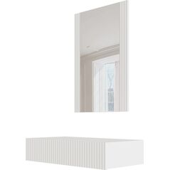 Triton Toaletka z lustrem PAFOS 80x41,6x100 biały mat