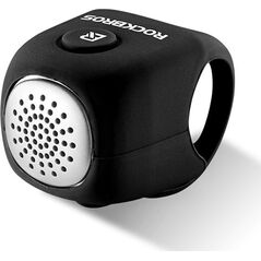 RockBros Dzwonek rowerowy elektroniczny w obudowie silikonowej - czarny Dzwonek rowerowy elektroniczny w obudowie silikonowej - czarny