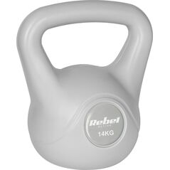 Kettlebell bitumiczny 14 kg szary REBEL ACTIVE