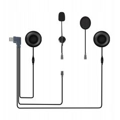 Zestaw Słuchawkowy SŁUCHAWKI INTERKOM EJEAS Q8 do kasku USB C Dwa Mikrofony