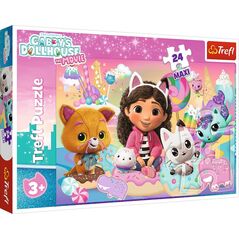 PUZZLE 24EL TREFL MAXI KOCI SWIAT GABBY PUD8